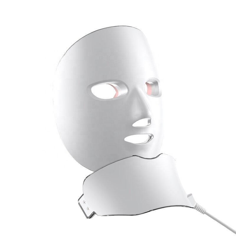 LED Light Therapy Mask Manufacturer - 7 Color Photon for Face Neck Acne Treatment Skin Rejuvenation