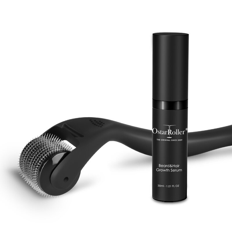 Derma Roller Kit Manufacturer - Titanium 540 Needles for Silicone Handle 0.3mm Men Hair Beard Growth SET