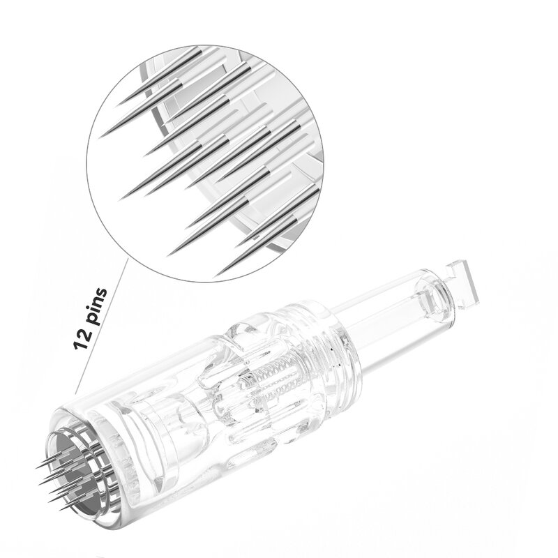 Microneedle Cartridge Manufacturer - Stainless Steel Tip for Skin Care Wrinkle Removing Face Application