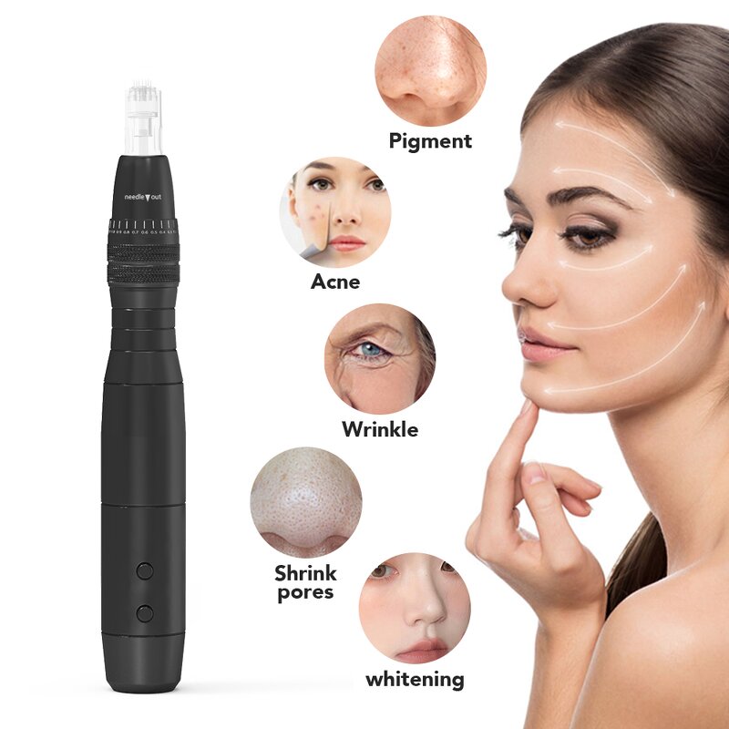 Microneedling Pen Manufacturer - Private Label Photon DermaPen 7 Colors Bio LED for Face Acne Hair Growth