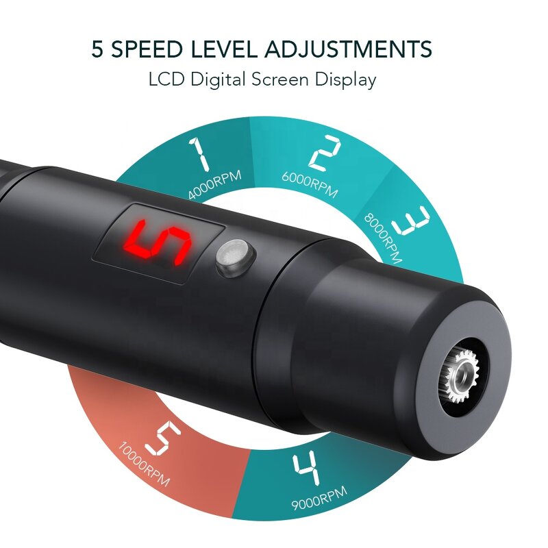 Microneedling DermaPen Manufacturer - Rechargeable LCD Screen Display for Face Acne Removal Hair Growth
