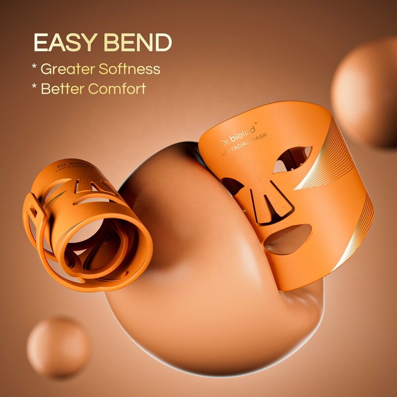 LED Light Therapy Mask Manufacturer - OEM Wholesale Silicone Red Infrared 7 Colors for Facia Neck Whitening