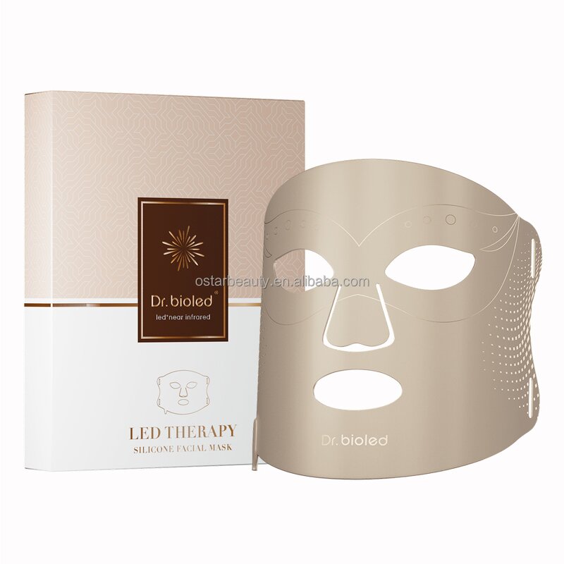 LED Light Therapy Mask Manufacturer - Dr.bioled Bendable UltraSoft Silicone 7 Colors NIR for Facial Whitening