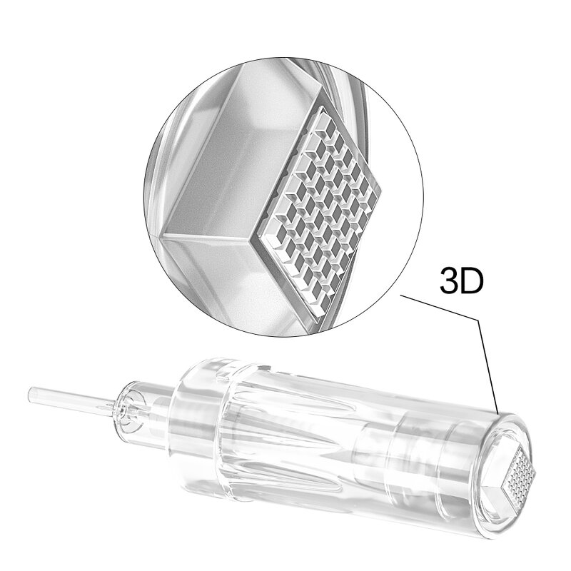 DermaPen Cartridge Manufacturer - Nano Twist 9-42 PINS Replacement Head Antiflow for Skin Hair Targeting