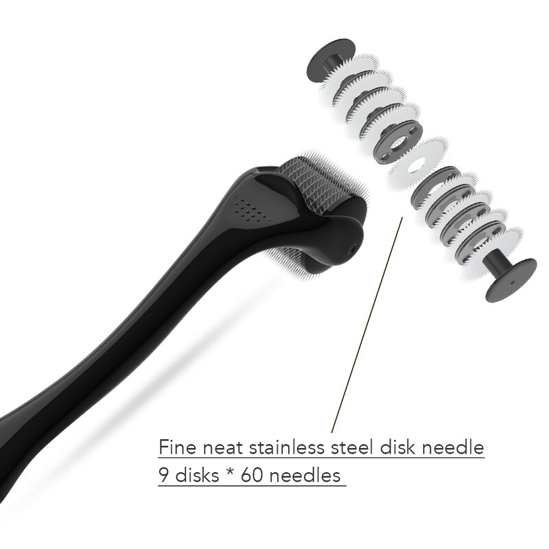 Derma Roller Manufacturer - Titanium 540 Needles for Face Rejuvenation Beard Hair Growth Body Stretch Marks