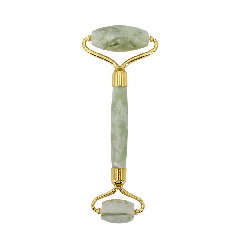 Jade Roller Manufacturer - High Quality Green Jade Crystal Gua Sha Stone for Anti-Puffiness Fine Lines
