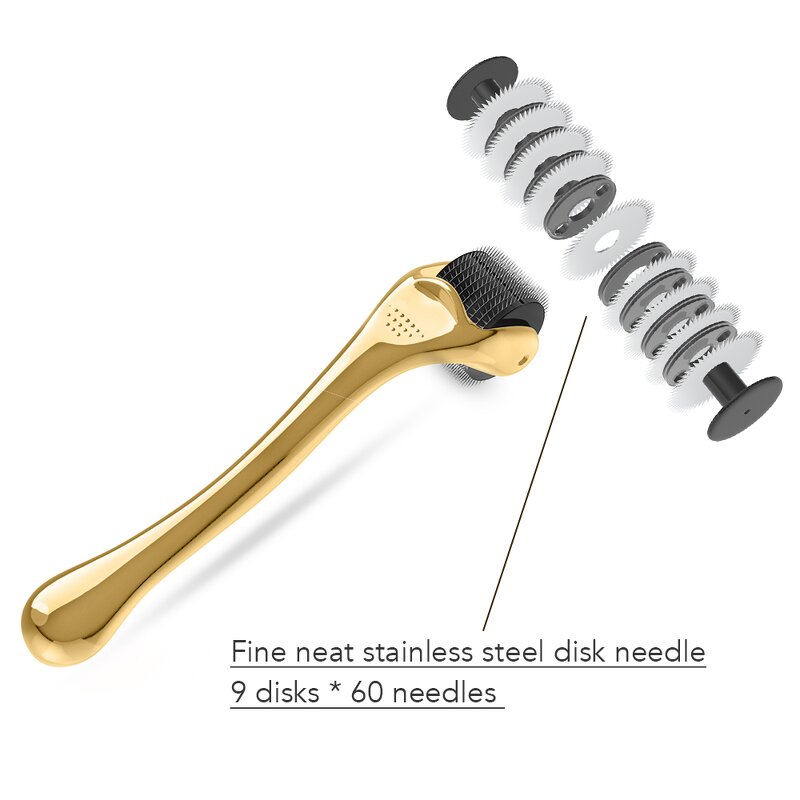 Derma Roller Manufacturer - Custom Home Use 540 Titanium 0.5MM for Whitening Face Body Hair Beard