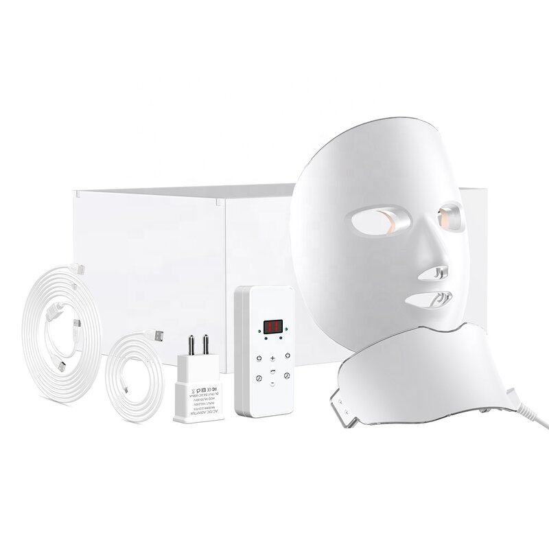 LED Light Therapy Mask Manufacturer - 7 Color Photon for Face Neck Acne Treatment Skin Rejuvenation