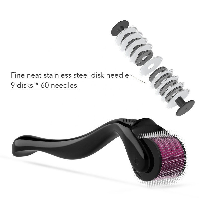 Derma Roller Manufacturer - Premium Medical 0.5mm 1mm 1.5mm DRS 540 for Home Face Acne Beard Growth