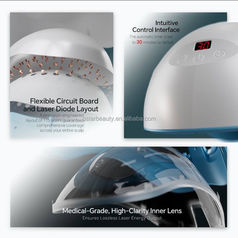 Laser Hair Growth Helmet Manufacturer - Private Label 850nm Near Infrared 655nm for Home Scalp Care