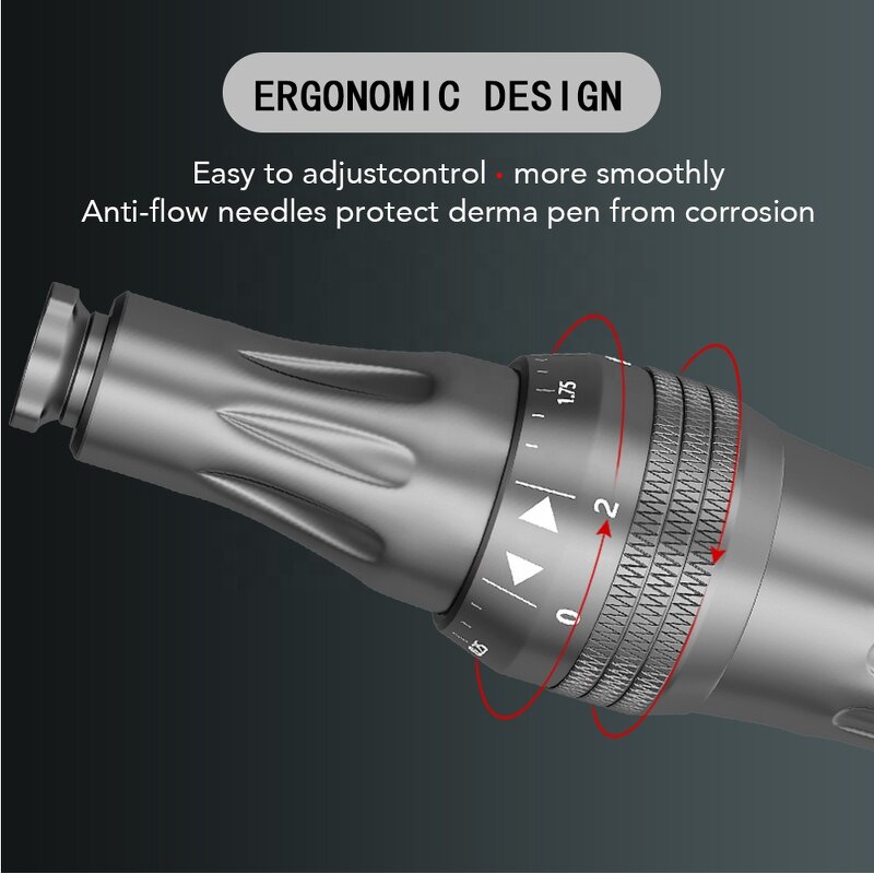 Microneedling Derma Pen Manufacturer - Wireless Electric with Anti Backflow Cartridge for Home Skin Care