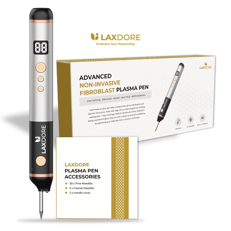 Derma Stamp Derma Roller - Premium 140 PINS Titanium Home Body Lips Face Tool