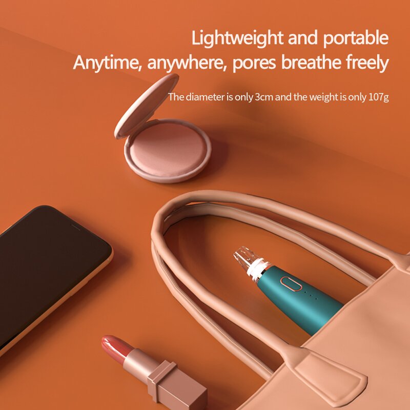 Portable Pore Cleaner - Home Facial Electric Blackhead Suction Extractor Tool