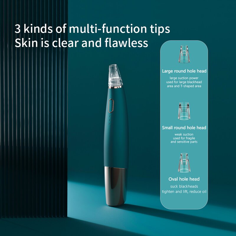 Blackhead Remover Vacuum - Facial Cleaning Suction Acne Pimple Exfoliating Tool