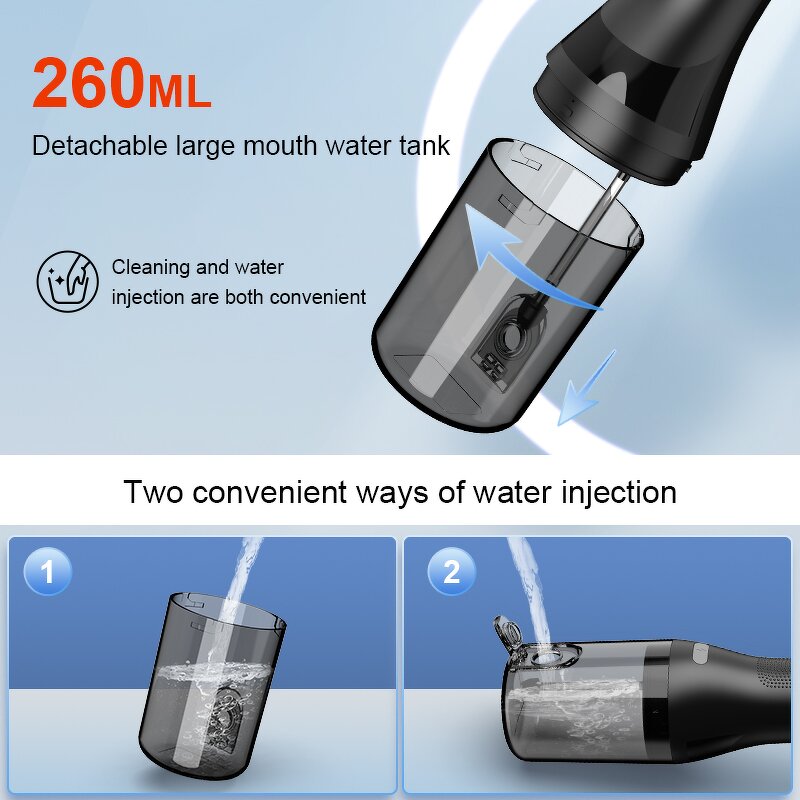 Electric Water Flosser - IPX7 Waterproof USB Rechargeable Plastic Oral Irrigator