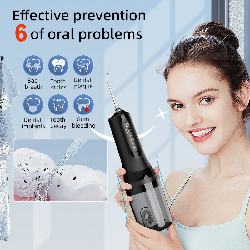 Electric Water Flosser - 240ml IPX7 Waterproof Professional Hotel Oral Irrigator