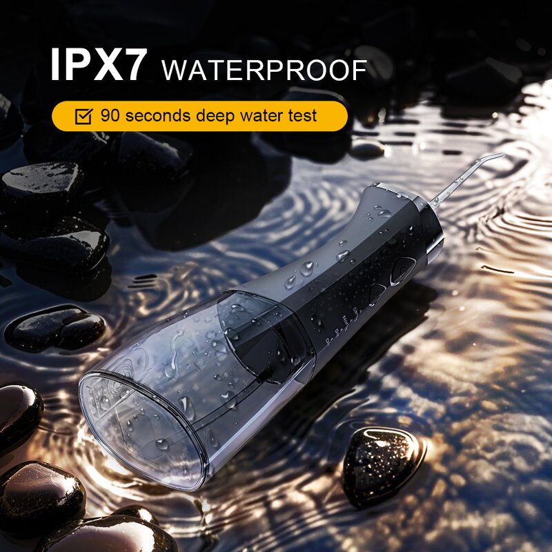 Cordless Water Flosser - OEM/ODM 350ML 4 Modes USB Outdoor Oral Irrigator