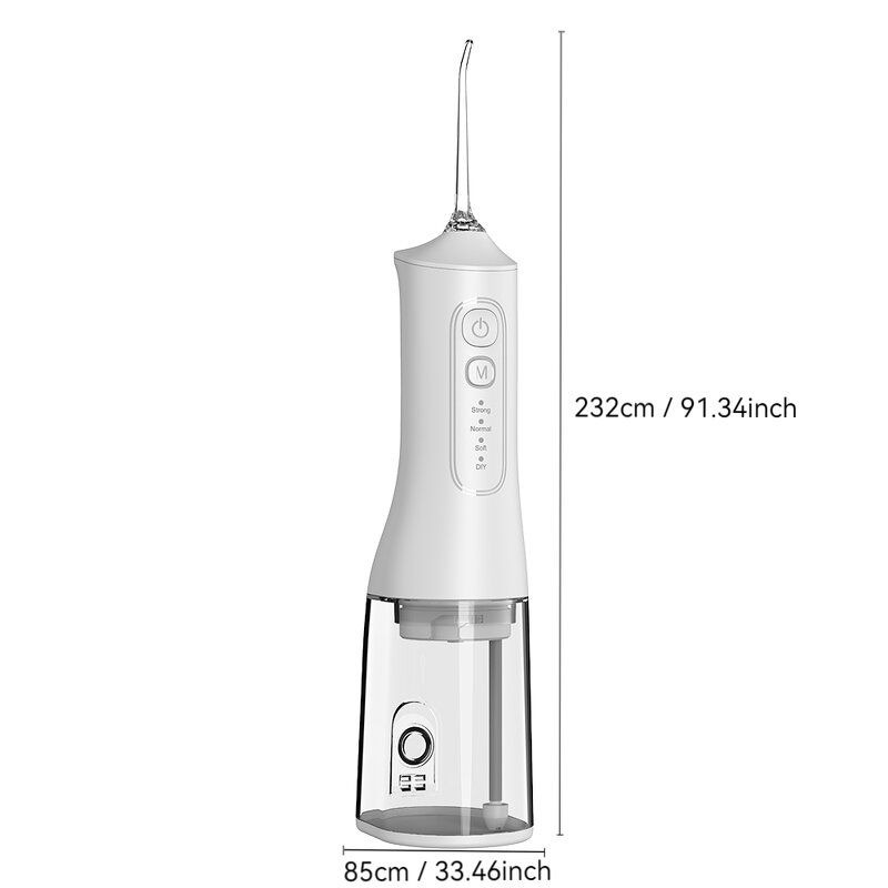 Portable Water Flosser - USB Rechargeable 300ML Oral Clean Travel Irrigator