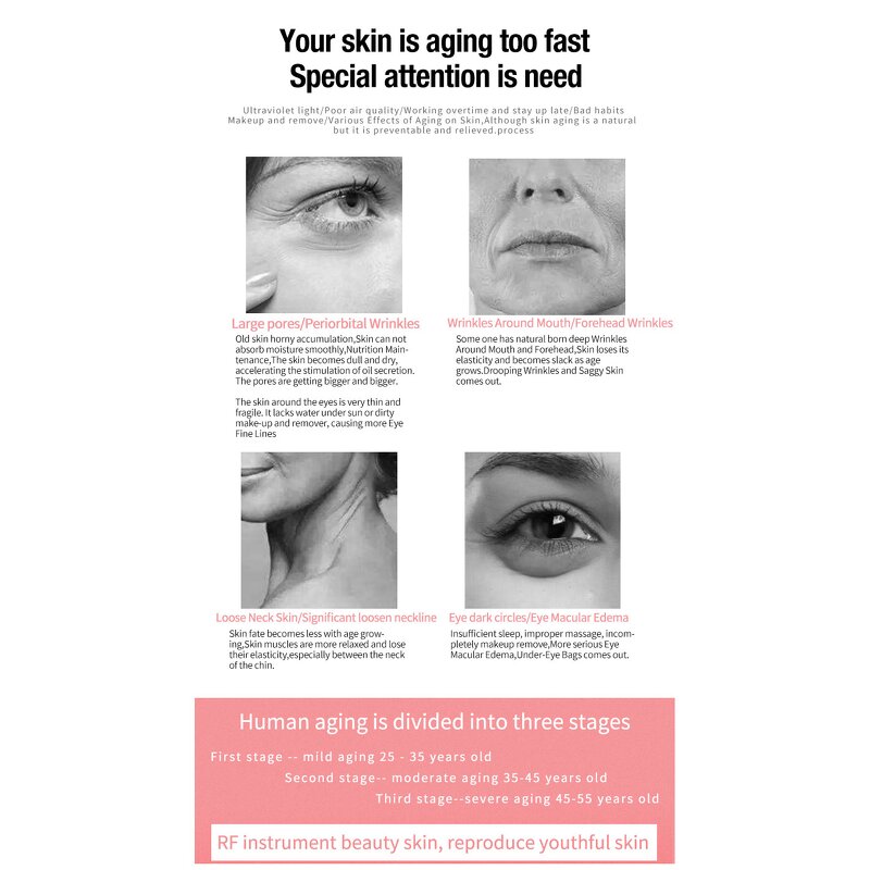 LED Photon EMS Device - Portable Home Anti Ageing Face Lifting Beauty Instrument