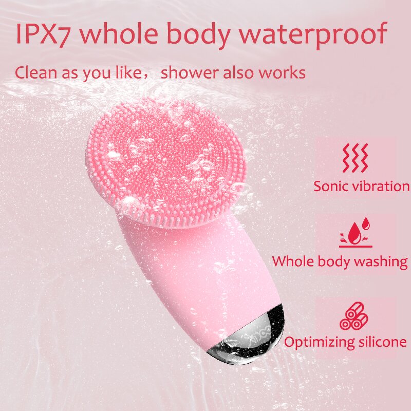 Sonic Facial Cleanser Brush - Wholesale IPX7 Waterproof Silicone Pore Cleaning Tool