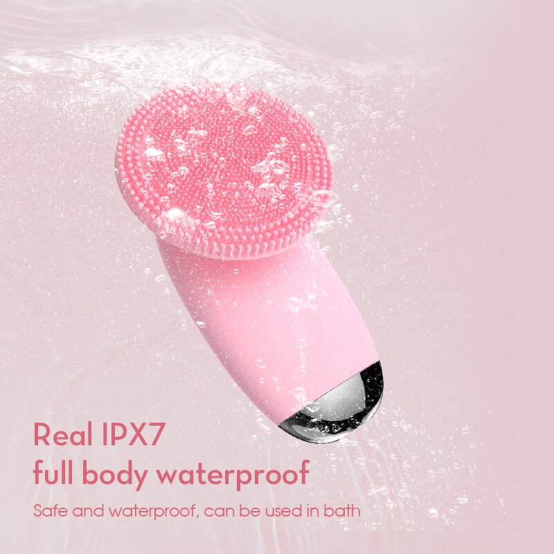 Silicone Facial Cleansing Brush - IPX7 Waterproof Face Cleaning Instrument Tool