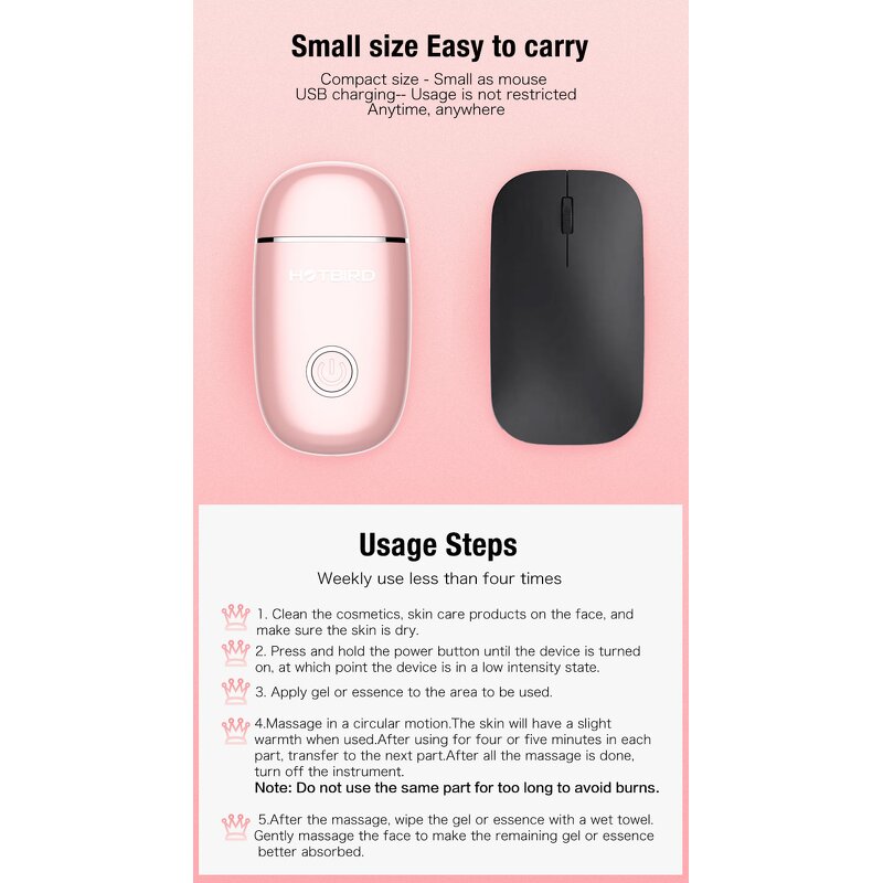 LED Photon EMS Device - Portable Home Anti Ageing Face Lifting Beauty Instrument