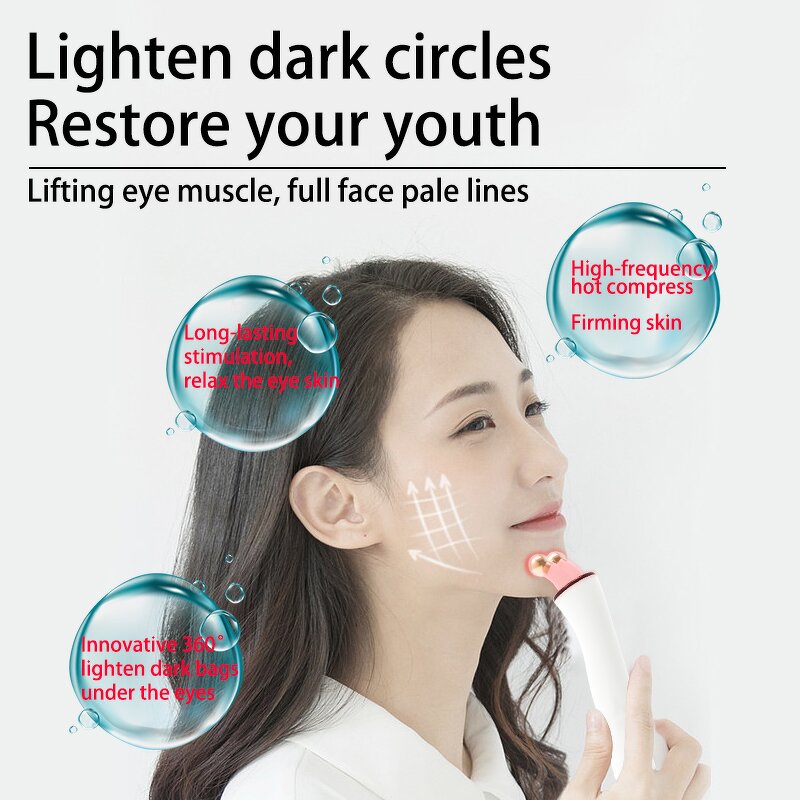 Photon Eye Massager - LED Red Light Therapy Hot Compress Electric Vibration Tool