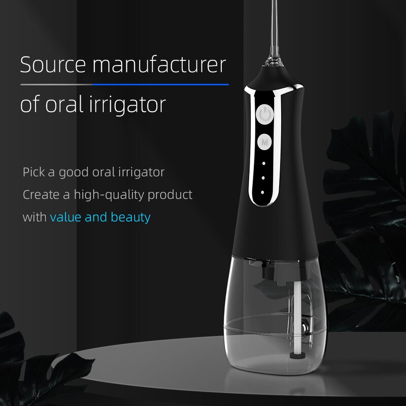 USB Water Flosser - 300ML IPX6 Waterproof 3 Modes Cordless Teeth Cleaner