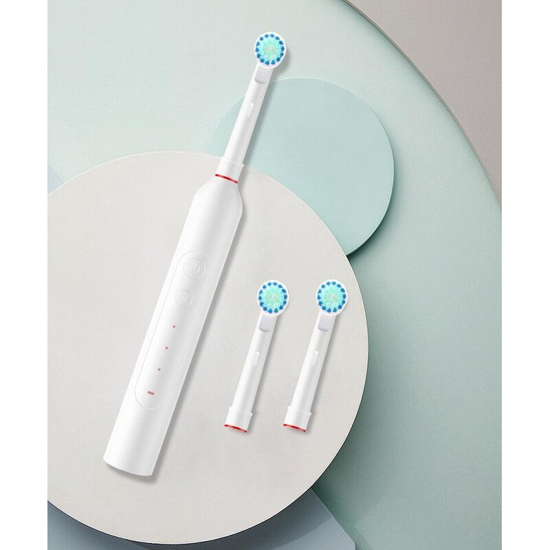 Slim Sonic Toothbrush - Rechargeable 8800 Rotate Vibration Battery Operated Tool