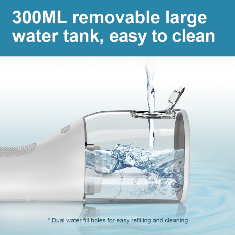 Cordless Water Flosser - IPX7 Waterproof 5 Nozzles Dental Teeth Cleaning Tool
