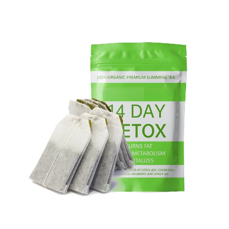 Slimming Detox Tea - Colon Cleanse Organic Green Flat Tummy Fat Burner Tool