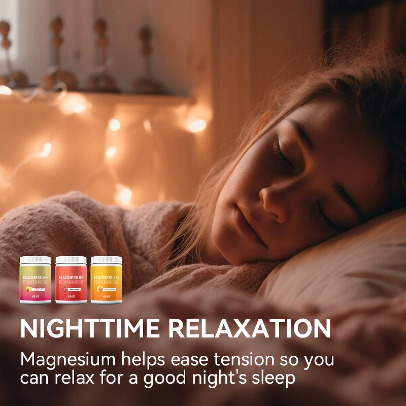 Magnesium Citrate Powder - Vigo Raspberry Lemon Flavor Drink Mix Supplement