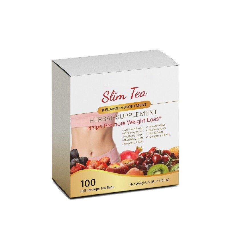 Slimming Detox Tea - Colon Cleanse Organic Green Flat Tummy Fat Burner Tool