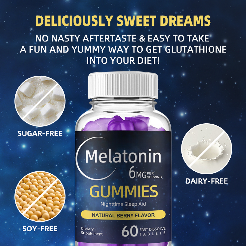 Melatonin Gummies - New Arrival Fruit Flavor Herbal Vegan Calming Sleep Supplement