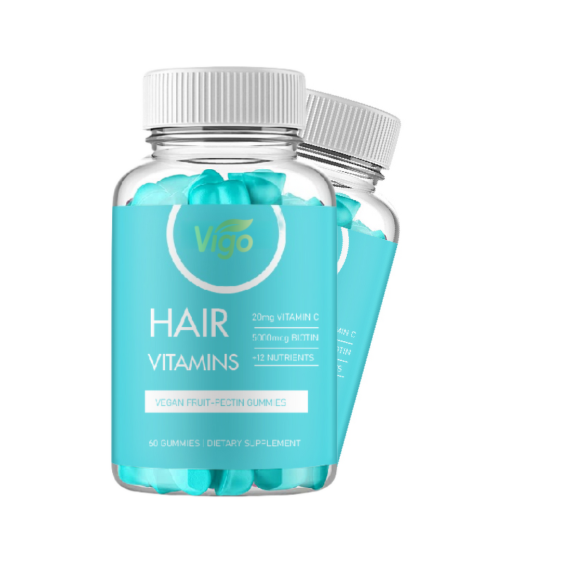 Biotin Multivitamin Gummies - Vigo GMP Blue Gummy Bears Zinc Folic Acid Hair