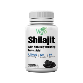 Shilajit Capsules - Vigo Pure Himalayan 85% Fulvic Acid 125 Servings