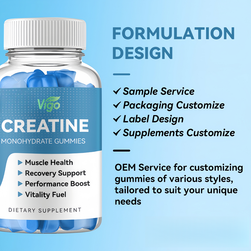 Post Workout Gummies - 100% Organic Private Label Creatine Muscle Builder