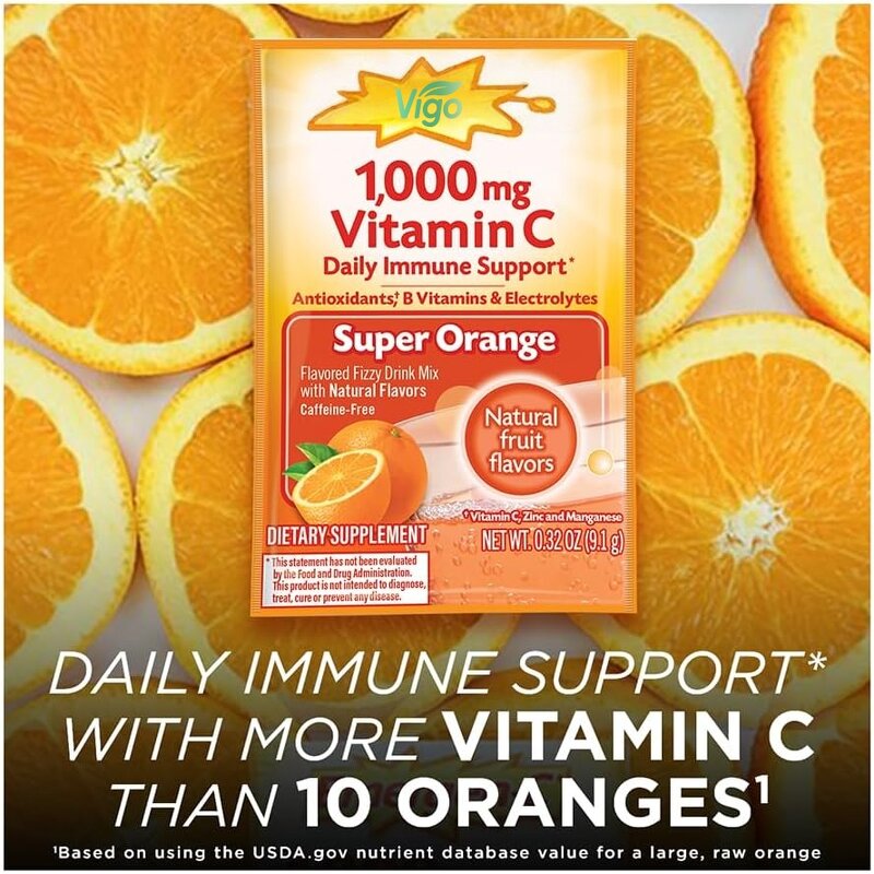 Vitamin C Powder - OEM Private Label Orange Flavor Immune Boost Electrolyte