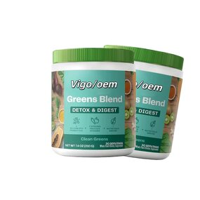 Superfood Greens Powder - Vigo Organic Vegan Multivitamin Fiber Digestion