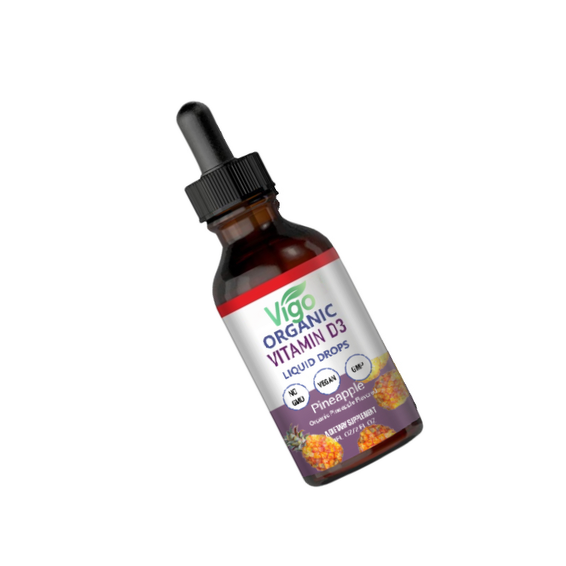 Vitamin D3 Liquid Drops - Vigo OEM Rapid Release 5000 IU Muscle Support