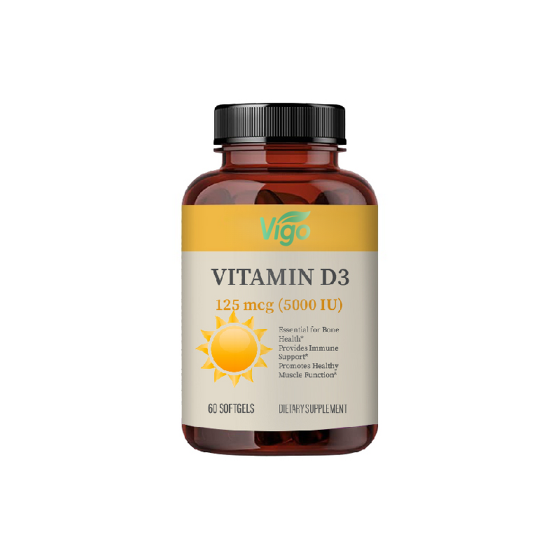 Vitamin D3 Capsules - Vigo Custom Logo Healthcare Beauty Supplement Tool