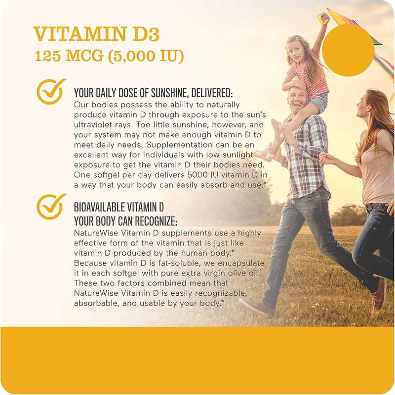 Vitamin D3 Softgel - Vigo Private Label Organic Gluten Free Non-gmo Bone Health