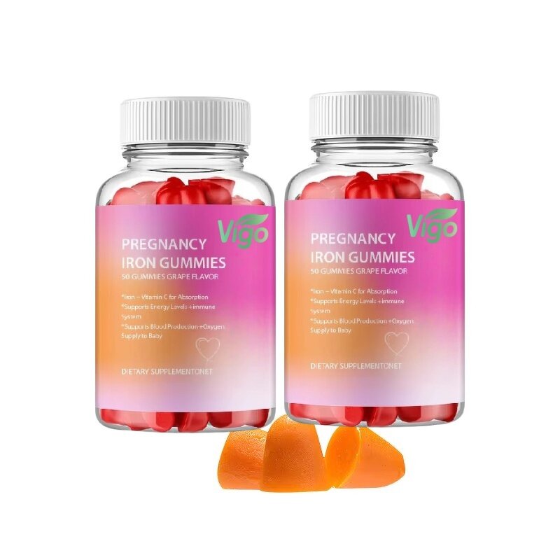 Prenatal Iron Gummies - Vigo Vitamin C Absorption Pregnancy Newborn Care