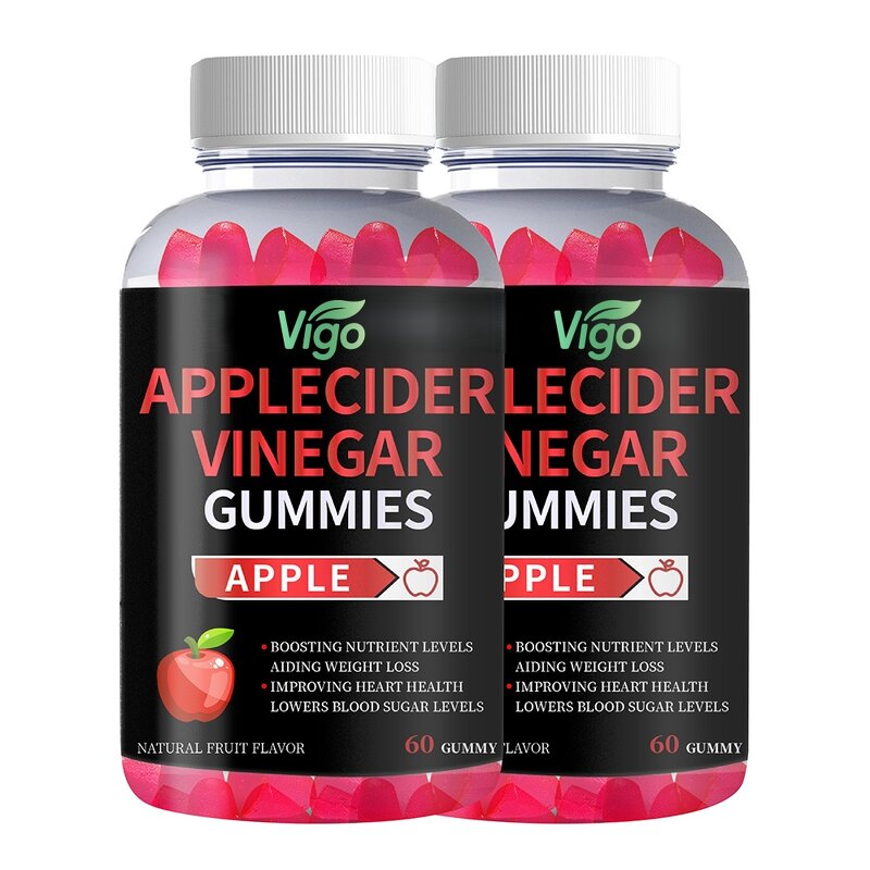 Apple Cider Vinegar Gummies - Vigo Gelatin Free Gluten Free Vegan B12