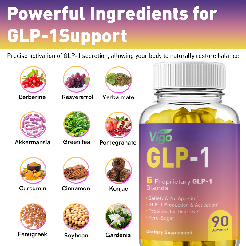 Akkermansia Berberine Gummies - Vigo Private Label GLP-1 Hunger Metabolic