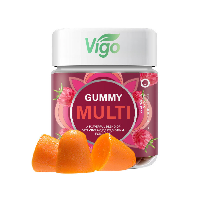 Multivitamin Gummies - Vigo Raspberry Flavor Essential Minerals Daily Candy