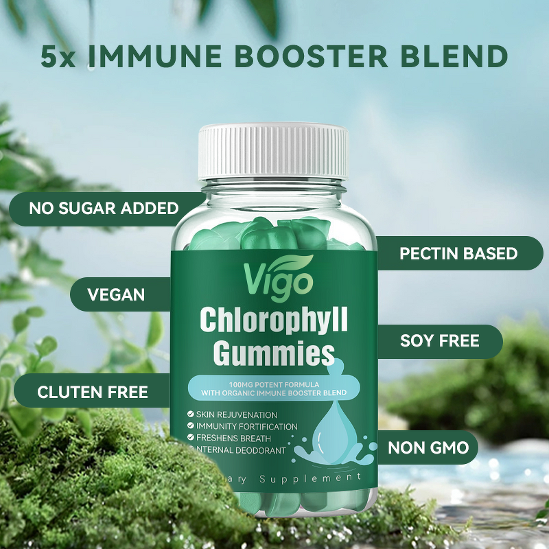 Chlorophyll Gummies - Vigo Natural Liver Detox Immunity Digestion Blood Health