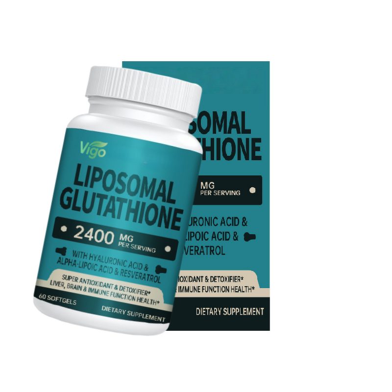 Glutathione Softgels - Vigo Active L-Glutathione Hyaluronic Acid Resveratrol