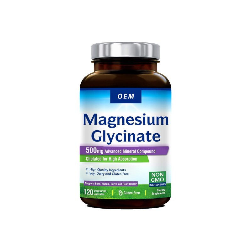 Magnesium Capsules - OEM Label Brain Health Sleep Muscle Recovery Glycinate