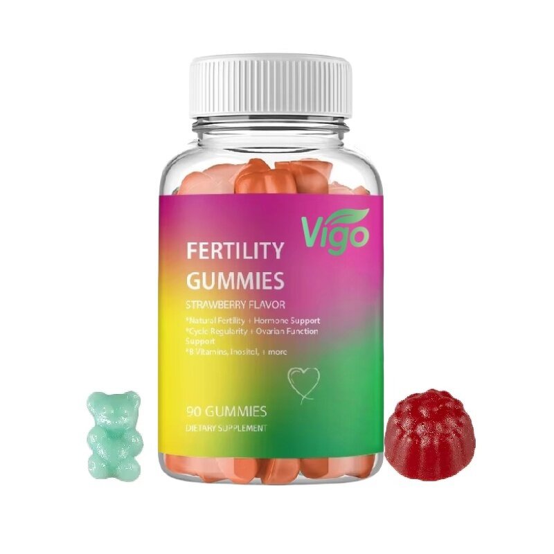 Fertility Gummies - Vigo Natural OEM Custom Strawberries Flavor Vitamin